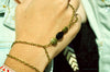 Mina Hand Chain Bracelet in Onyx